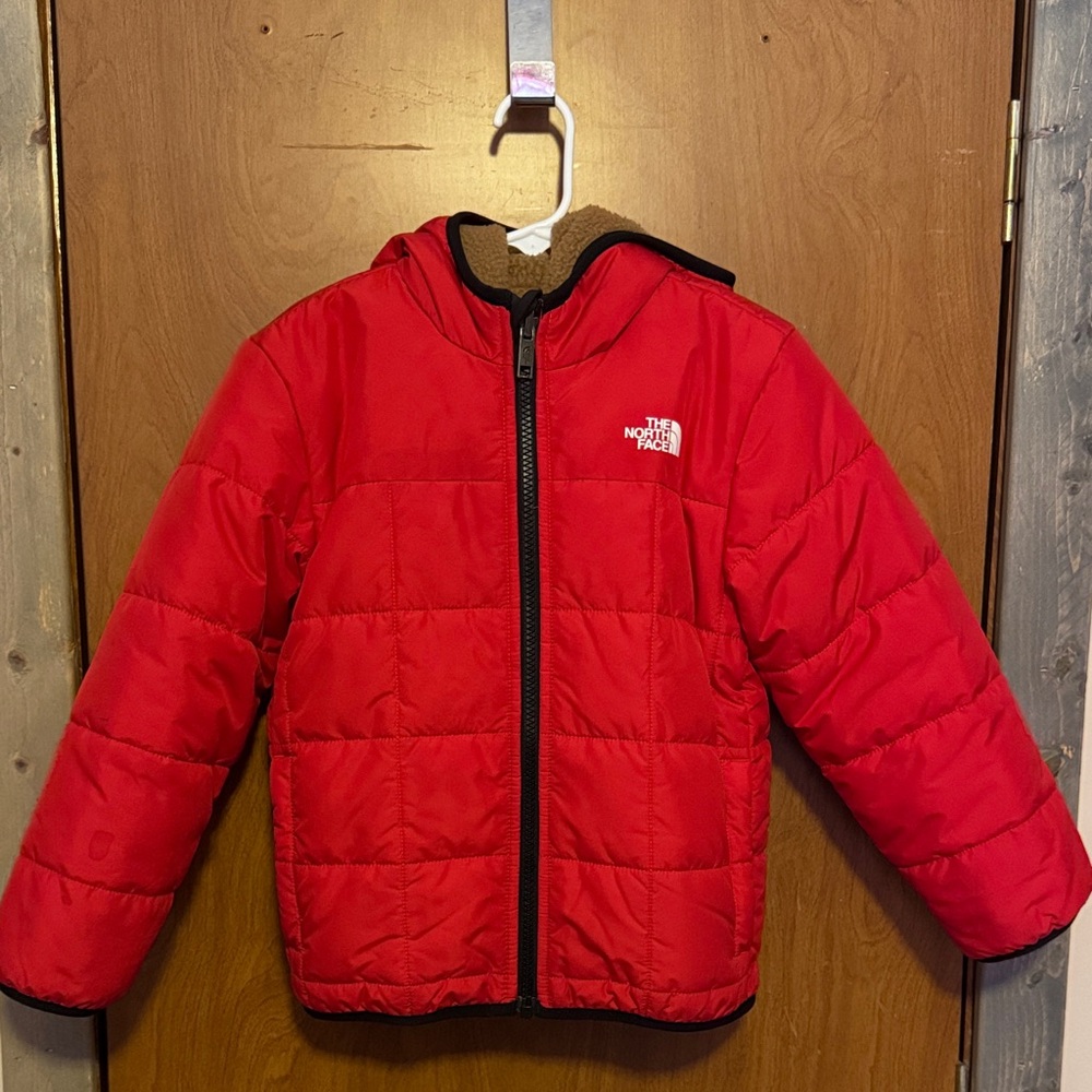 The North Face Vibrant Red Hooded Jacket (reversible)